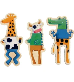 Djeco Magnet>Magneter - 24 stk. - Træ - Crazy