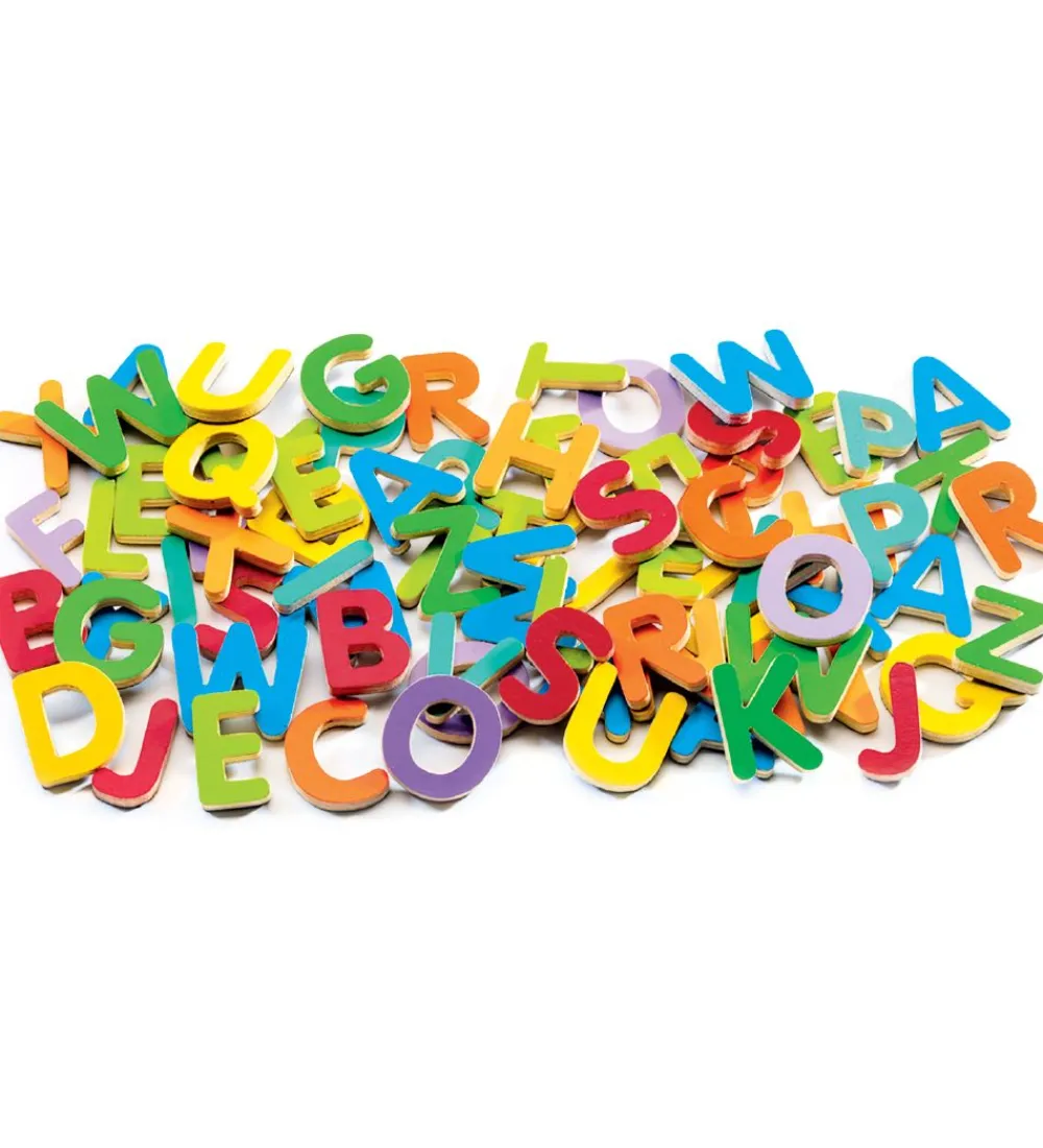 Djeco Bogstaver>Magneter - 83 stk. - Træ - Bogstaver