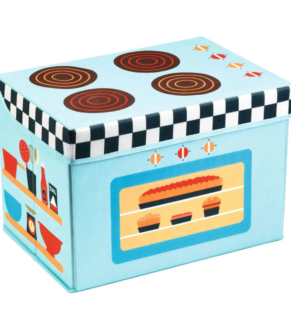 Djeco Bokse Og Kasser|Opbevaringskasse - 35x25x25 cm - Komfur