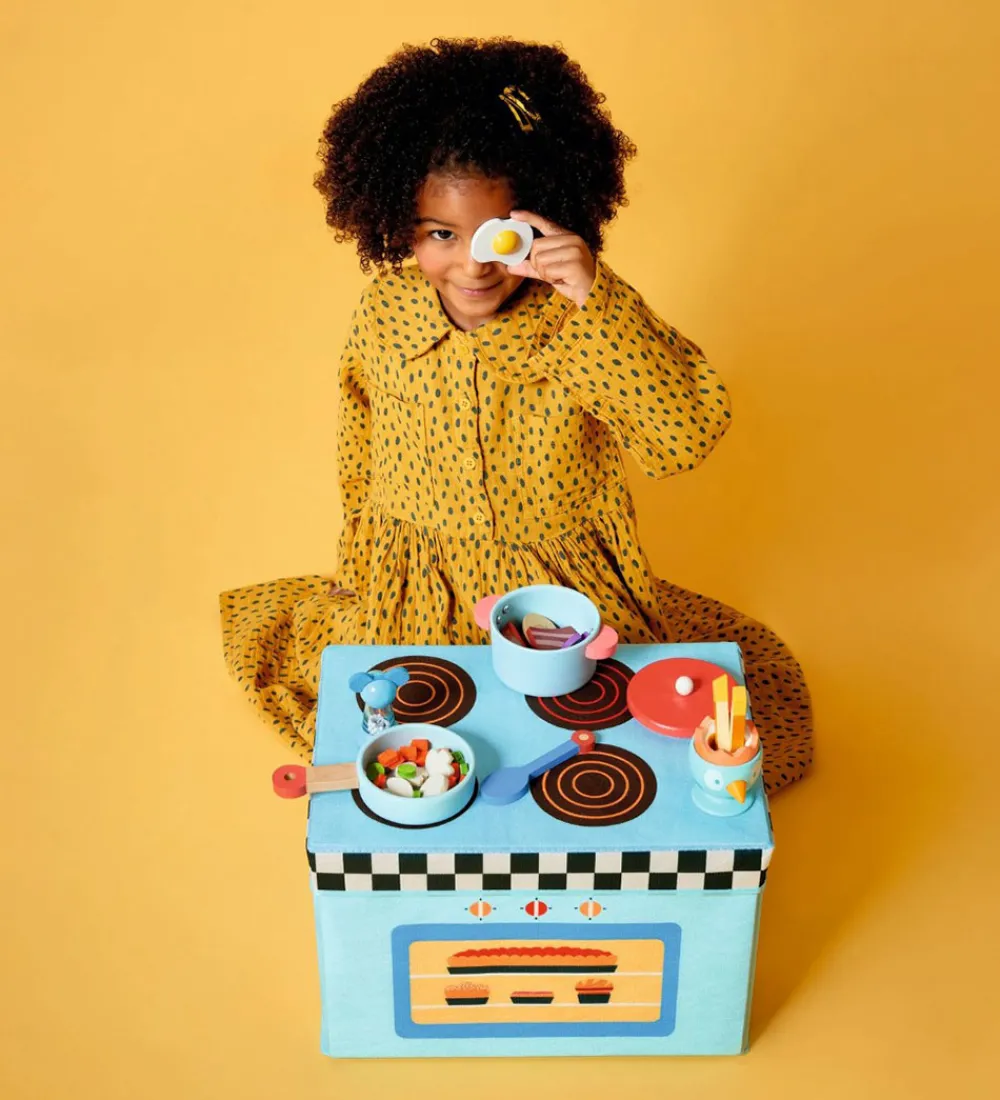 Djeco Bokse Og Kasser|Opbevaringskasse - 35x25x25 cm - Komfur