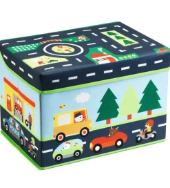 Djeco Bokse Og Kasser|Opbevaringskasse - 35x25x25 cm - Biler
