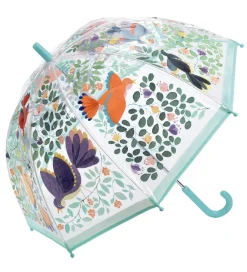 Djeco Paraplyer|Paraply til Børn - Blomster & Fugle
