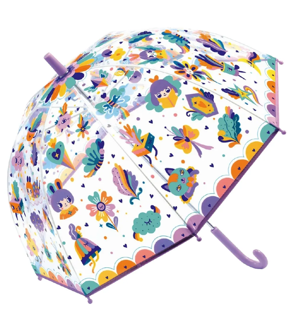 Djeco Paraplyer|Paraply til Børn - Pop Regnbue