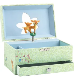Djeco Smykkeskrin|Smykkeskrin m. Musik - 18x10x13 cm - Dådyr