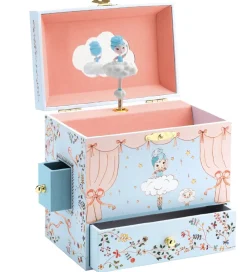 Djeco Smykkeskrin|Smykkeskrin m. Musik - 16x17x10 cm - Ballerina På Scenen