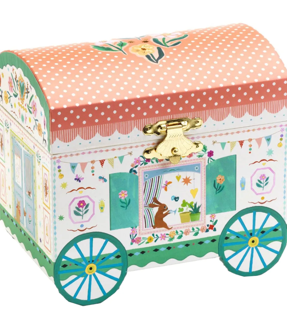 Djeco Pyntefigurer|Spilledåse - Roulotte Enchanted Caravan