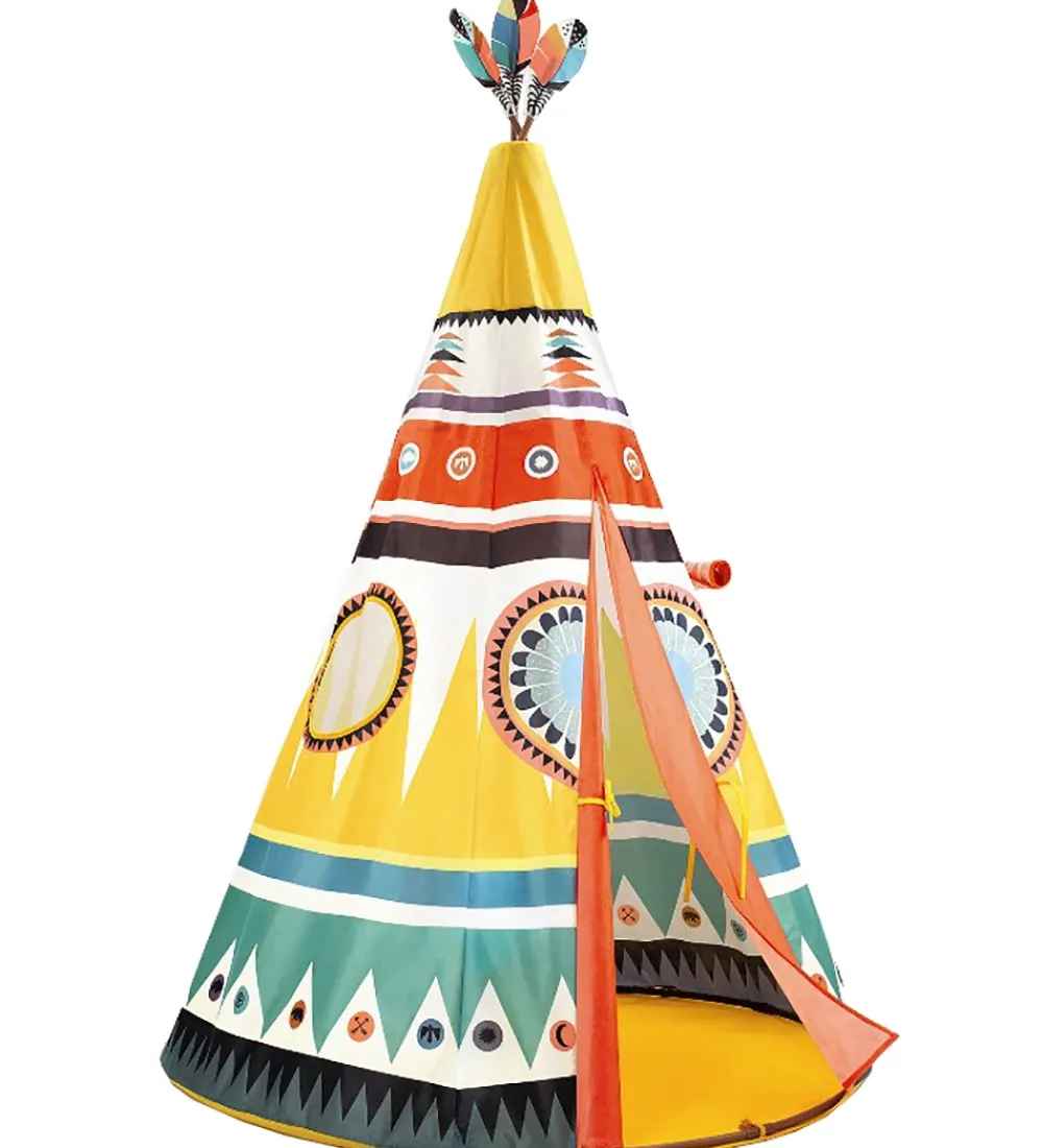 Djeco Legetelte|Legetelte>Tipi - 164x110 cm - Multifarvet