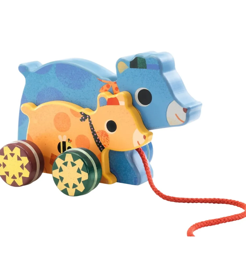 Djeco Babylegetøj|Trækdyr m. Musik - Gabi & Samm