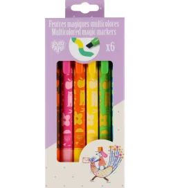 Djeco Tuscher Og Farver|Trylletuscher - 6 stk. - Multifarvet