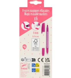 Djeco Tuscher Og Farver|Trylletuscher - 6 stk. - Pastelfarver