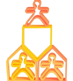 Dëna Aktivitetslegetøj|Aktivitetslegetøj - Silikone - 9 Dele - Neon