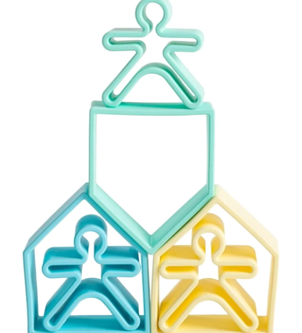 Dëna Aktivitetslegetøj|Aktivitetslegetøj - Silikone - 9 Dele - Pastel