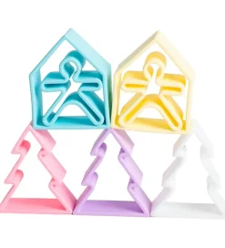 Dëna Aktivitetslegetøj|Aktivitetslegetøj - Silikone - 9 Dele - Pastel