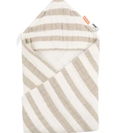 Done by Deer Babyhåndklæde- Og Poncho|Håndklæder>Babyhåndklæde - 70x70 cm - Stripes Sand