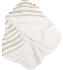 Done by Deer Babyhåndklæde- Og Poncho|Håndklæder>Babyhåndklæde - 70x70 cm - Stripes Sand