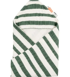 Done by Deer Babyhåndklæde- Og Poncho|Håndklæder|Babyhåndklæde - 70x70 cm - Stripes Green