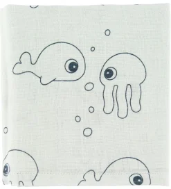 Done by Deer Babysvøb|Babysvøb - 120x120 - 2 stk - Sea Friends - Blå