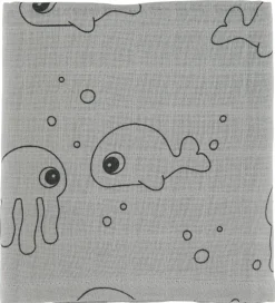 Done by Deer Babysvøb|Babysvøb - 120x120 - 2 stk - Sea Friends - Grå