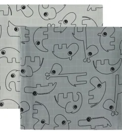 Done by Deer Sovetid|Babysvøb|Babysvøb - 120x120 cm - 2-pak - Contour Grey