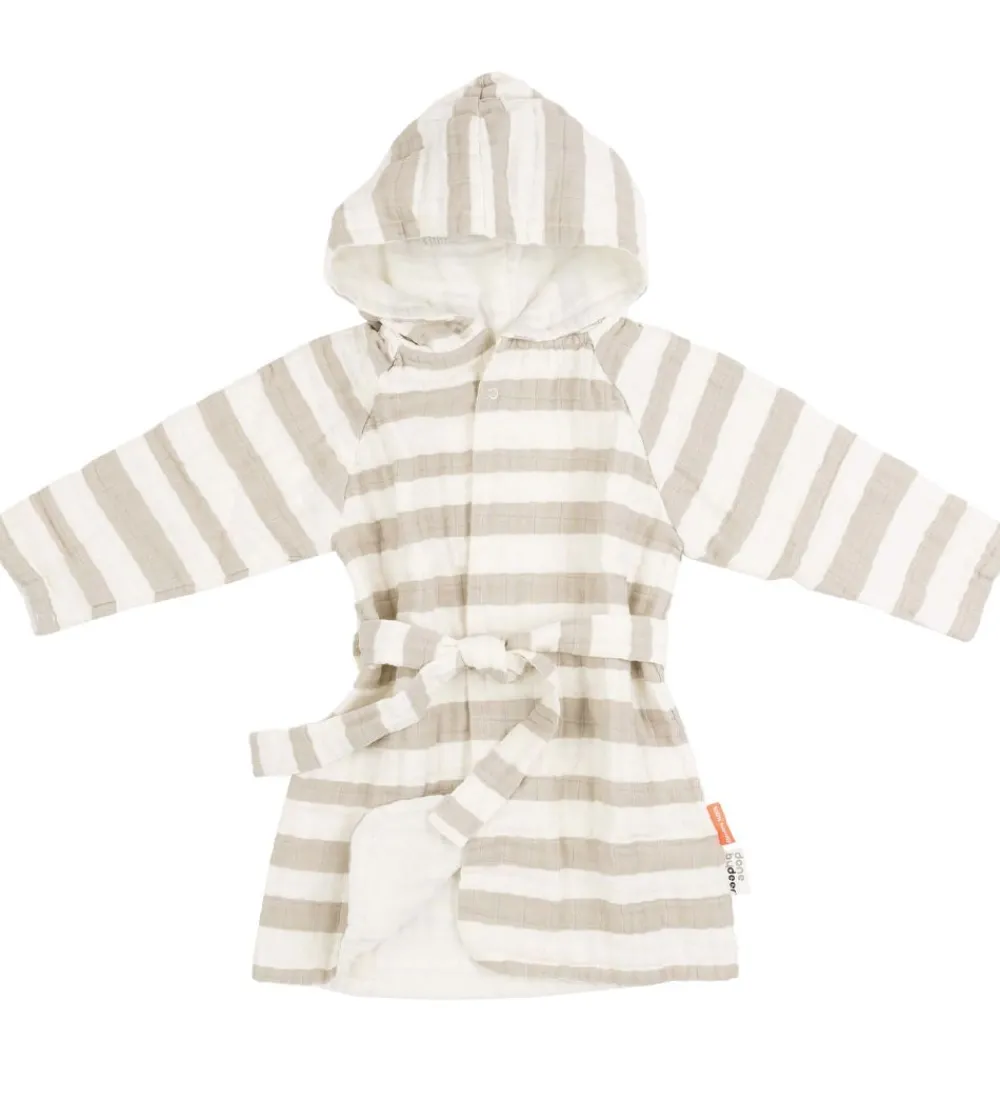 Børn Done by Deer Badekåber>Badekåbe - Stripes - Sand