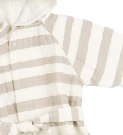 Børn Done by Deer Badekåber>Badekåbe - Stripes - Sand