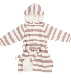 Børn Done by Deer Badekåber>Badekåbe - Stripes - Powder