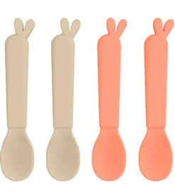 Done by Deer Babyskeer>Bestik - 4-pak - Ske - Lalee Sand/Coral