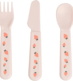 Børn Done by Deer Spisesæt|Børnebestik|Bestiksæt - 3-pak - Tiny Farm - Powder