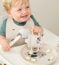 Børn Done by Deer Spisesæt|Børnebestik>Bestiksæt - 3-pak - Tiny Farm - Sand