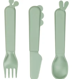 Børn Done by Deer Børnebestik|Børnebestik - Grøn