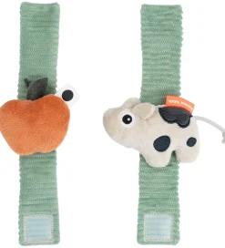 Done by Deer Gribelegetøj>Håndledsranglesæt - 2-pak - Dotti - Grøn
