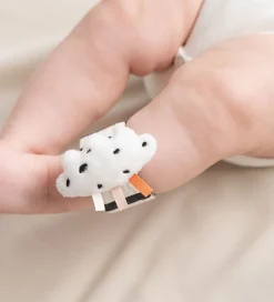 Done by Deer Gribelegetøj|Håndledsranglesæt - 2-pak - Happy Clouds - Blå