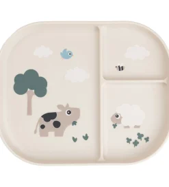 Done by Deer Tallerkener>Inddelt Tallerken - Tiny Farm - Powder