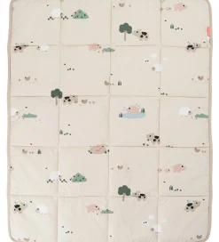 Børn Done by Deer Legetæpper Og Legegulve|Tæpper>Legetæppe - Tiny Farm - 80x100 cm - Sand