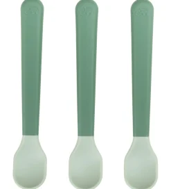 Børn Done by Deer Børnebestik|Babyskeer|Skeer - 3-pak - Foodie - Grøn
