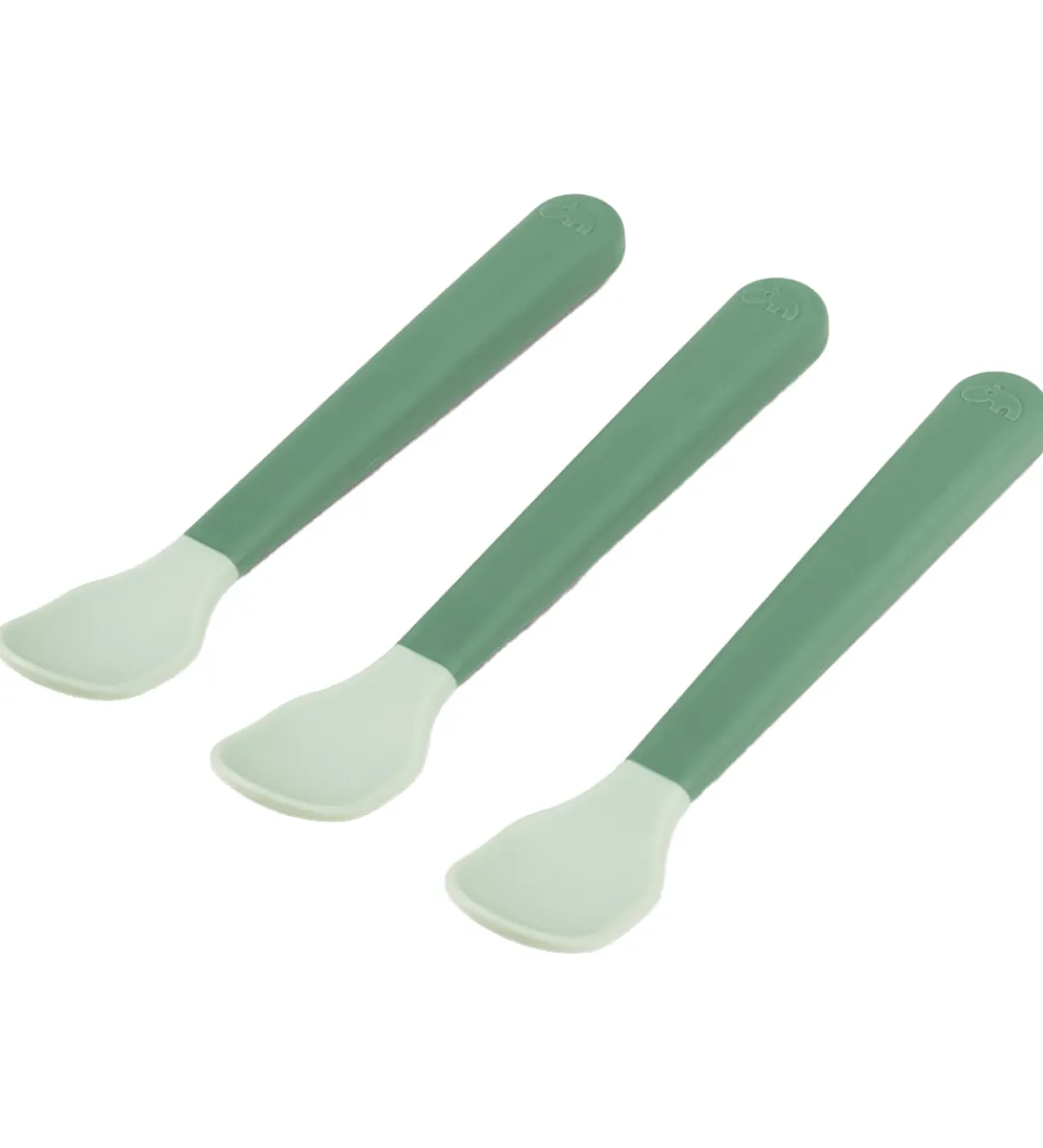 Børn Done by Deer Børnebestik|Babyskeer|Skeer - 3-pak - Foodie - Grøn
