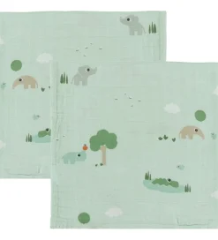 Done by Deer Stofbleer|Pusletid|Stofble - 2-pak - 65x65 cm - Playground - Blå