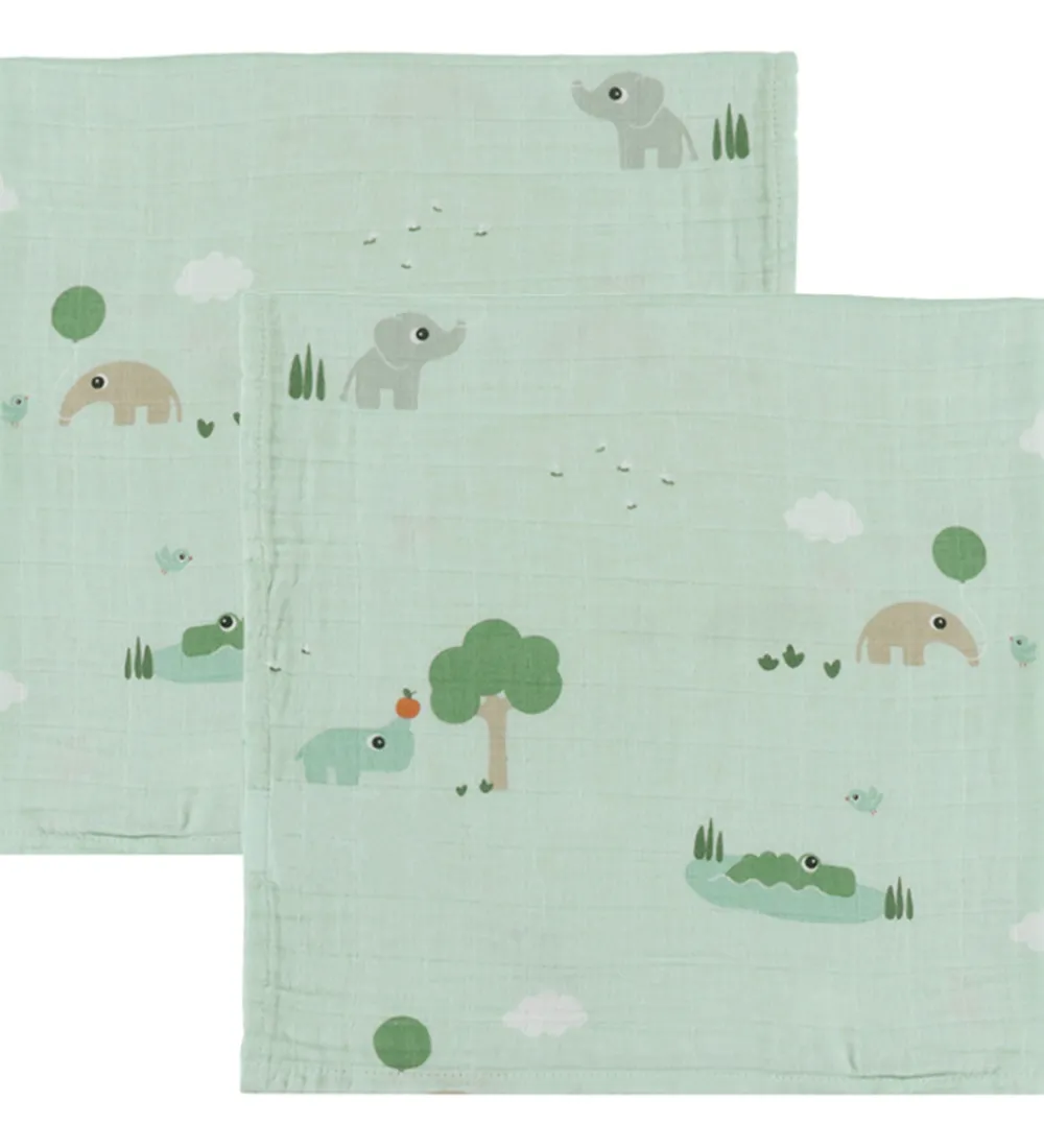 Done by Deer Stofbleer|Pusletid|Stofble - 2-pak - 65x65 cm - Playground - Blå