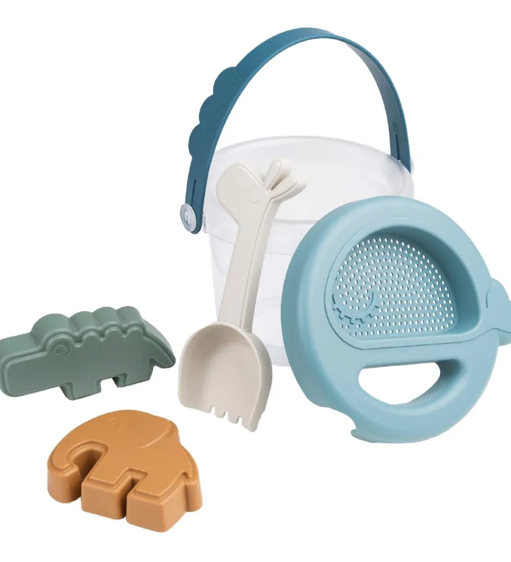 Done by Deer Strandlegetøj>Strandsæt - Spand - 5 Dele - Deer Friends Blue