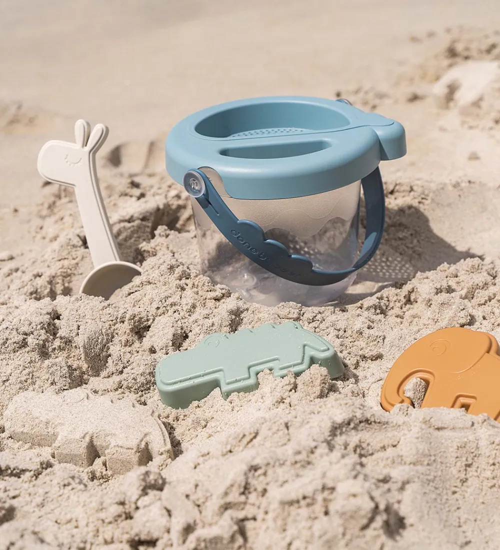 Done by Deer Strandlegetøj>Strandsæt - Spand - 5 Dele - Deer Friends Blue