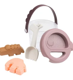 Done by Deer Strandlegetøj|Strandsæt - Spand - 5 Dele - Deer Friends Powder