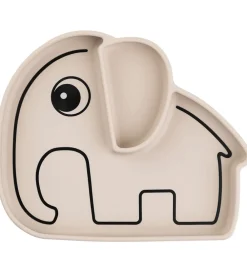 Done by Deer Tallerkener>Tallerken - Silikone - Stick & Stay - Elphee Sand