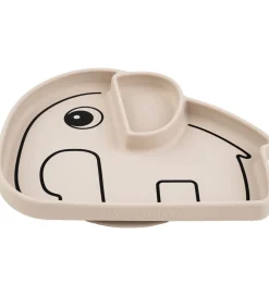 Done by Deer Tallerkener>Tallerken - Silikone - Stick & Stay - Elphee Sand