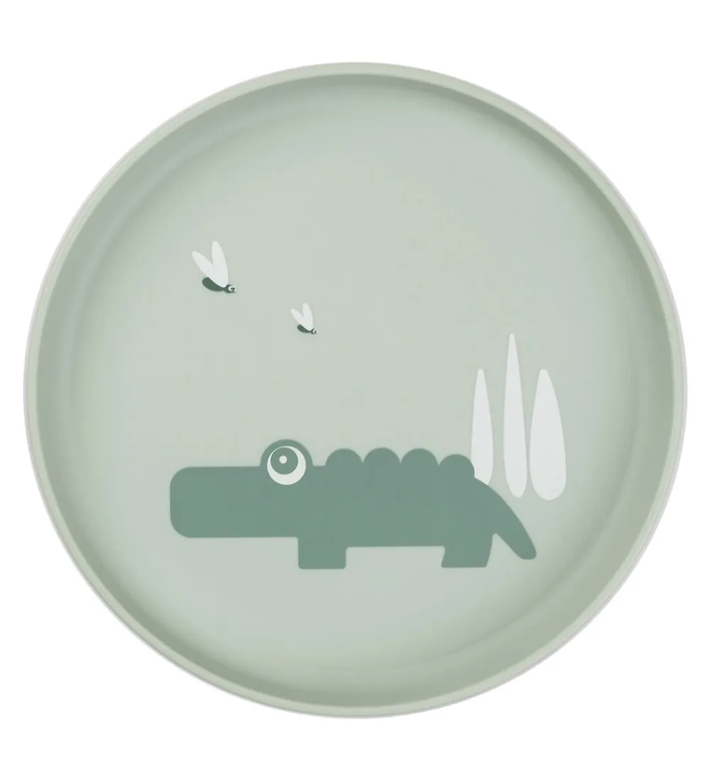 Done by Deer Tallerkener>Tallerken - Termoplast - Croco - Green