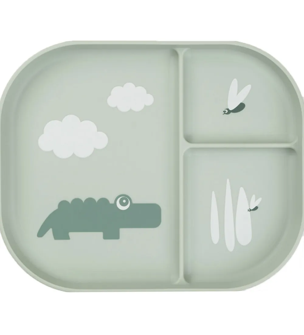 Done by Deer Tallerkener>Tallerken - Termoplast - 3 Rum - Croco - Green