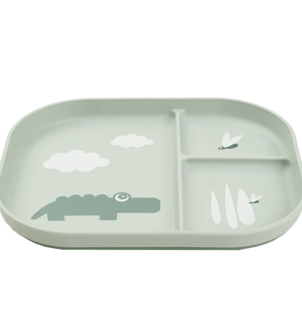 Done by Deer Tallerkener>Tallerken - Termoplast - 3 Rum - Croco - Green