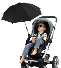 Dooky Paraplyer></noscript>Barnevognsparasol - UV50+ - Sort