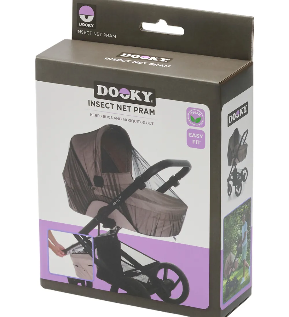 Dooky Barnevognsudstyr|Myggenet - Barnevogn - Sort