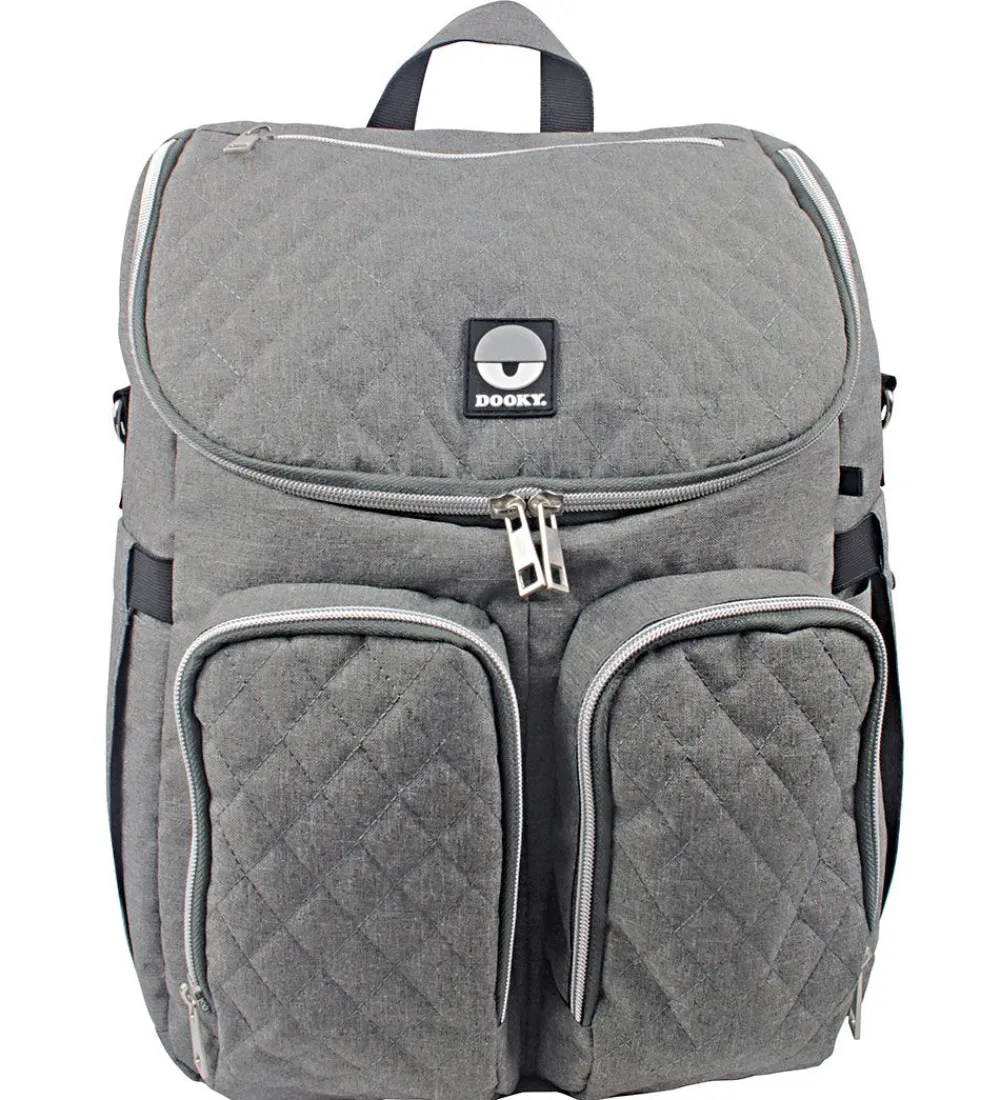 Dooky Pusletasker>Pusletaske Rygsæk - 2 i 1 - Grey Melange