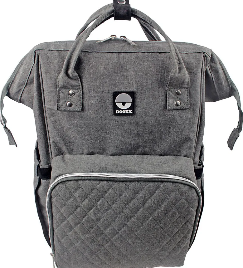 Dooky Pusletasker>Pusletaske Rygsæk - Stor - Grey Melange